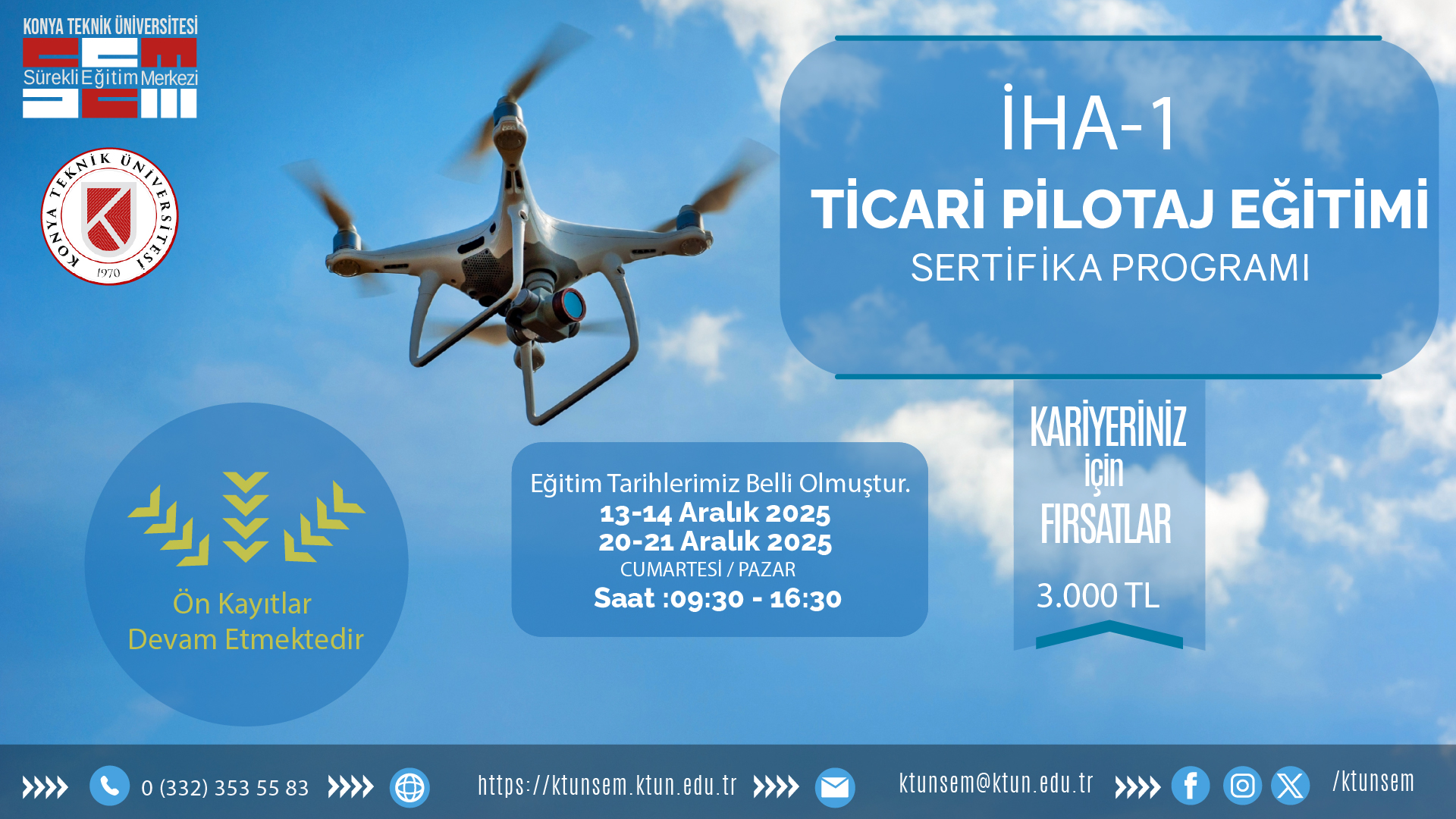 İHA-1 TİCARİ PİLOTAJ EĞİTİMİ